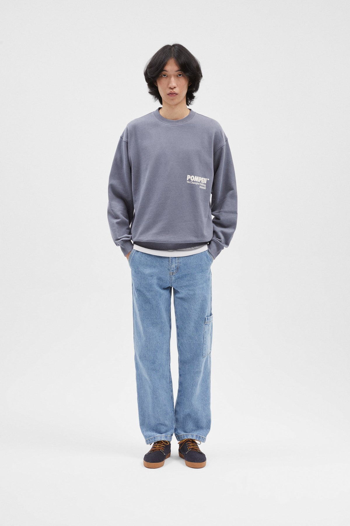 HIGBY SUEDE HYDRO NAVY CARAMEL