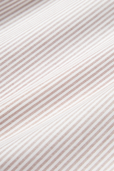 STRIPE WINE OXFORD SHIRT