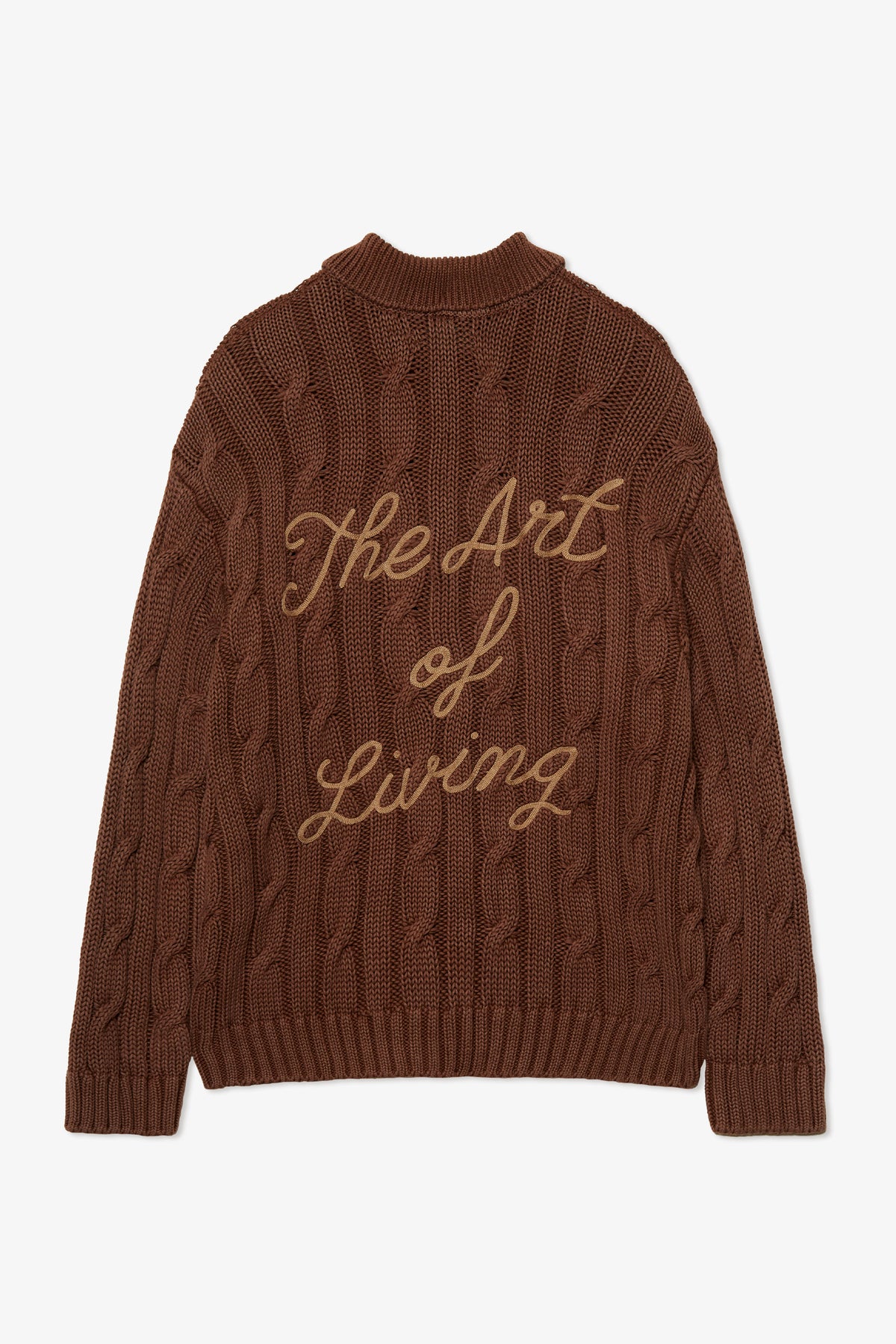 THE ART OF LIVING BROWN KNIT