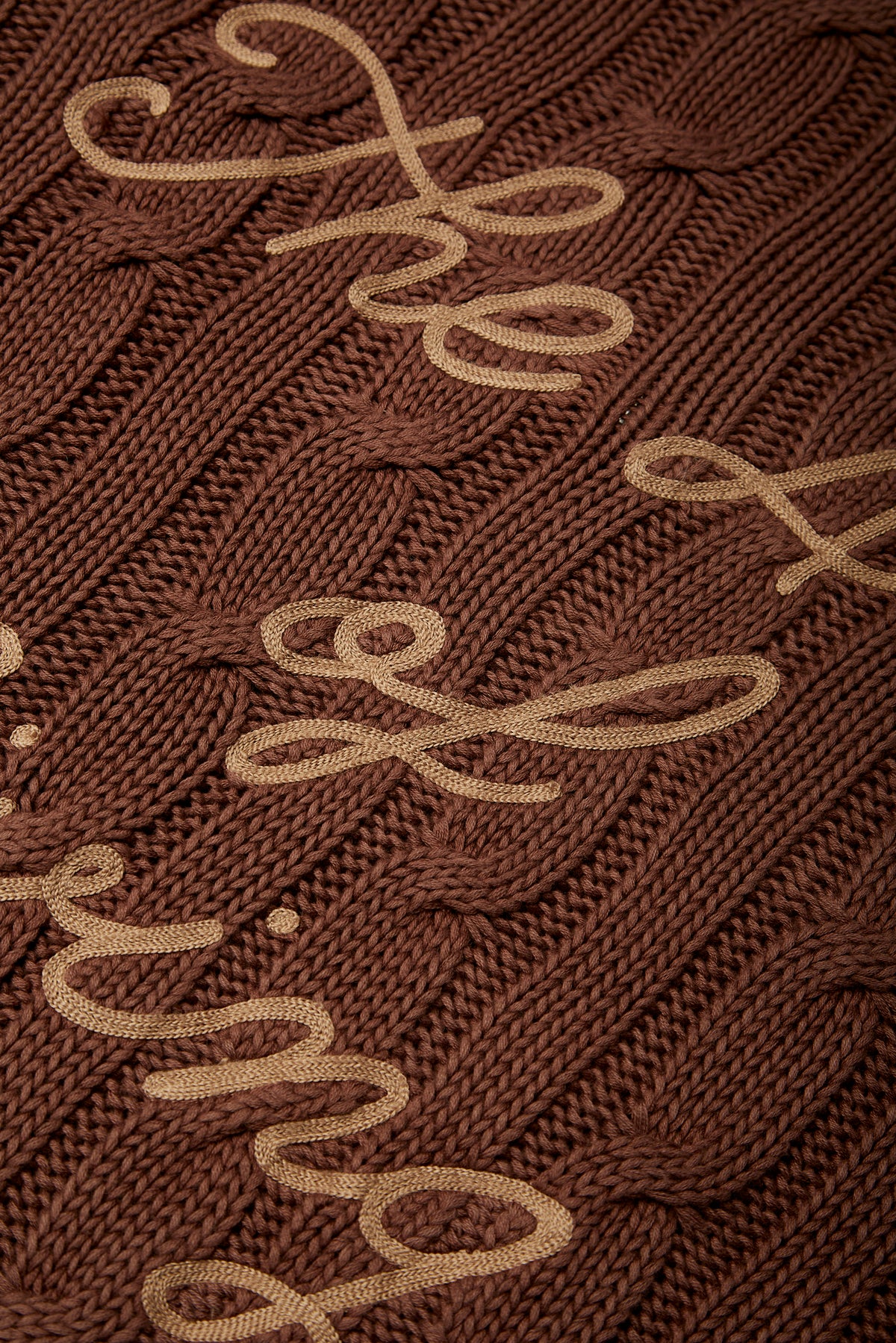 THE ART OF LIVING BROWN KNIT