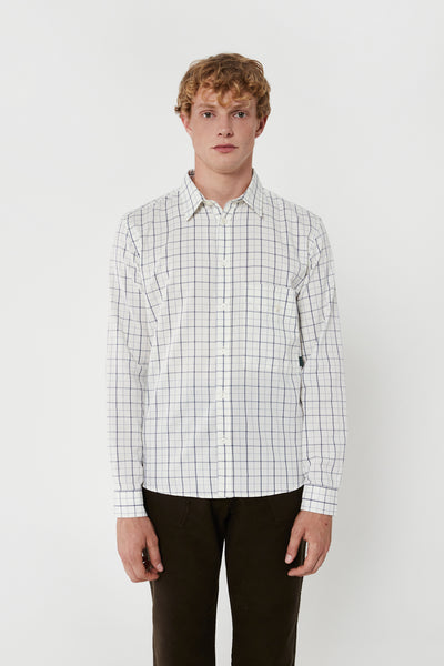 THE BLUE CHECK COTTON SHIRT
