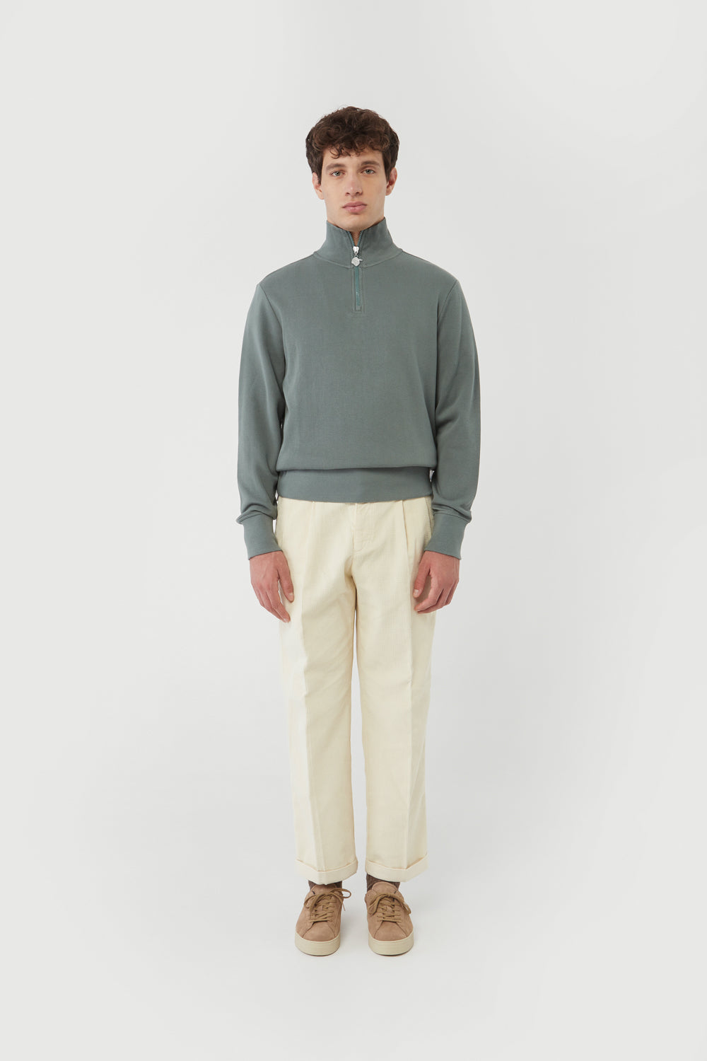 THYME ZIPPER SWEAT