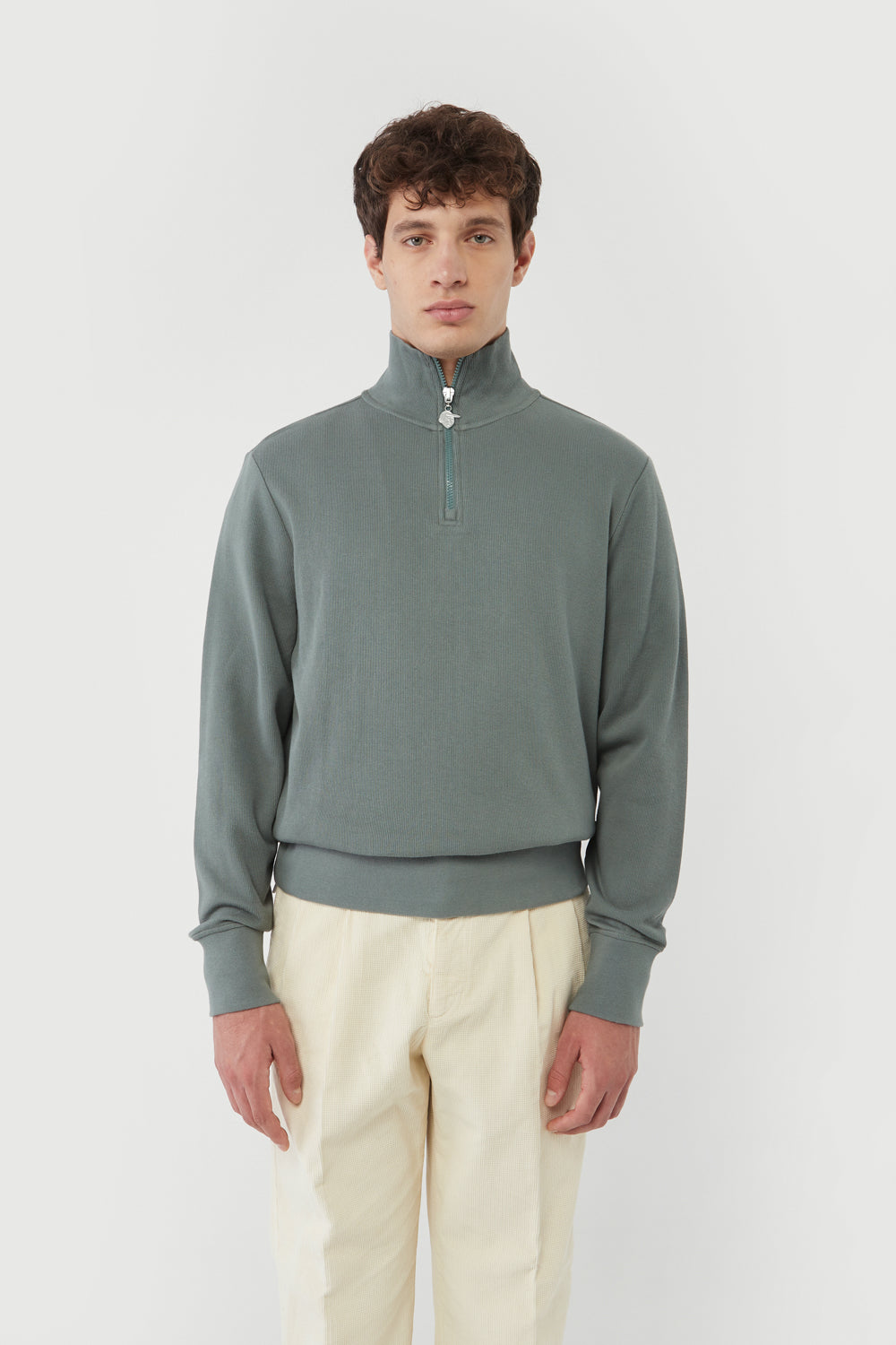 THYME ZIPPER SWEAT