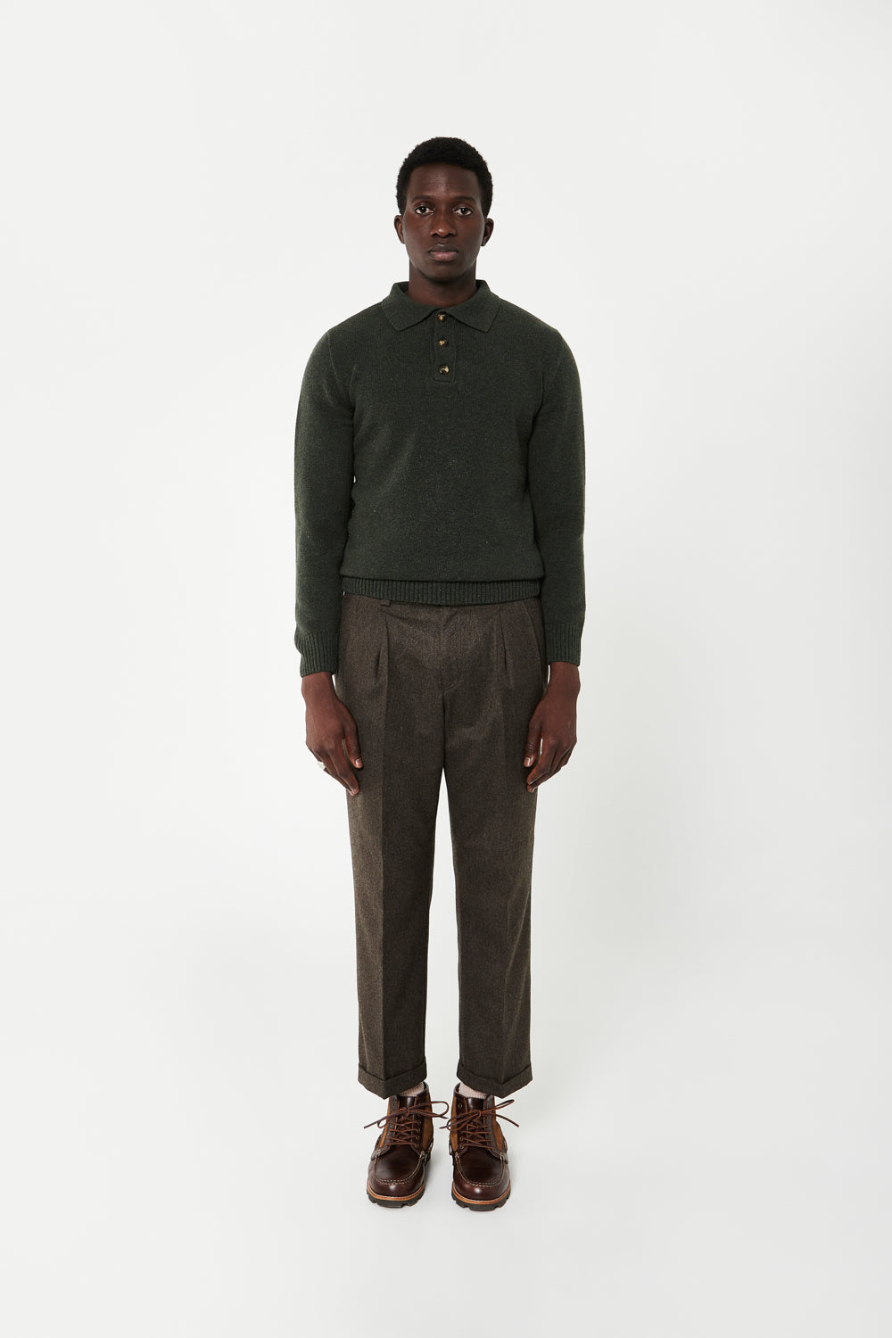TUNDRA WOOL KNITTED POLO