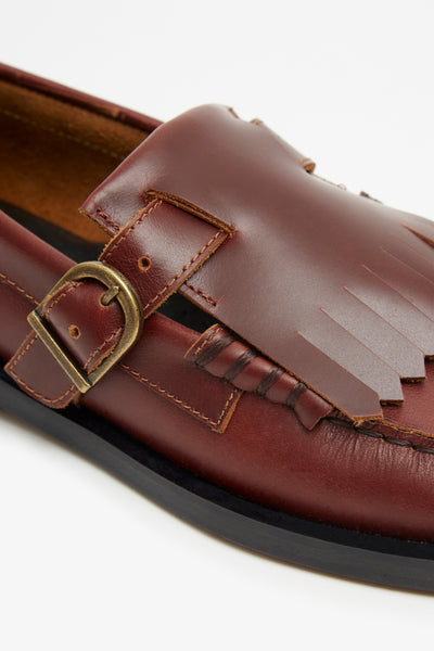 VEGA LEATHER T-BAR REDISH