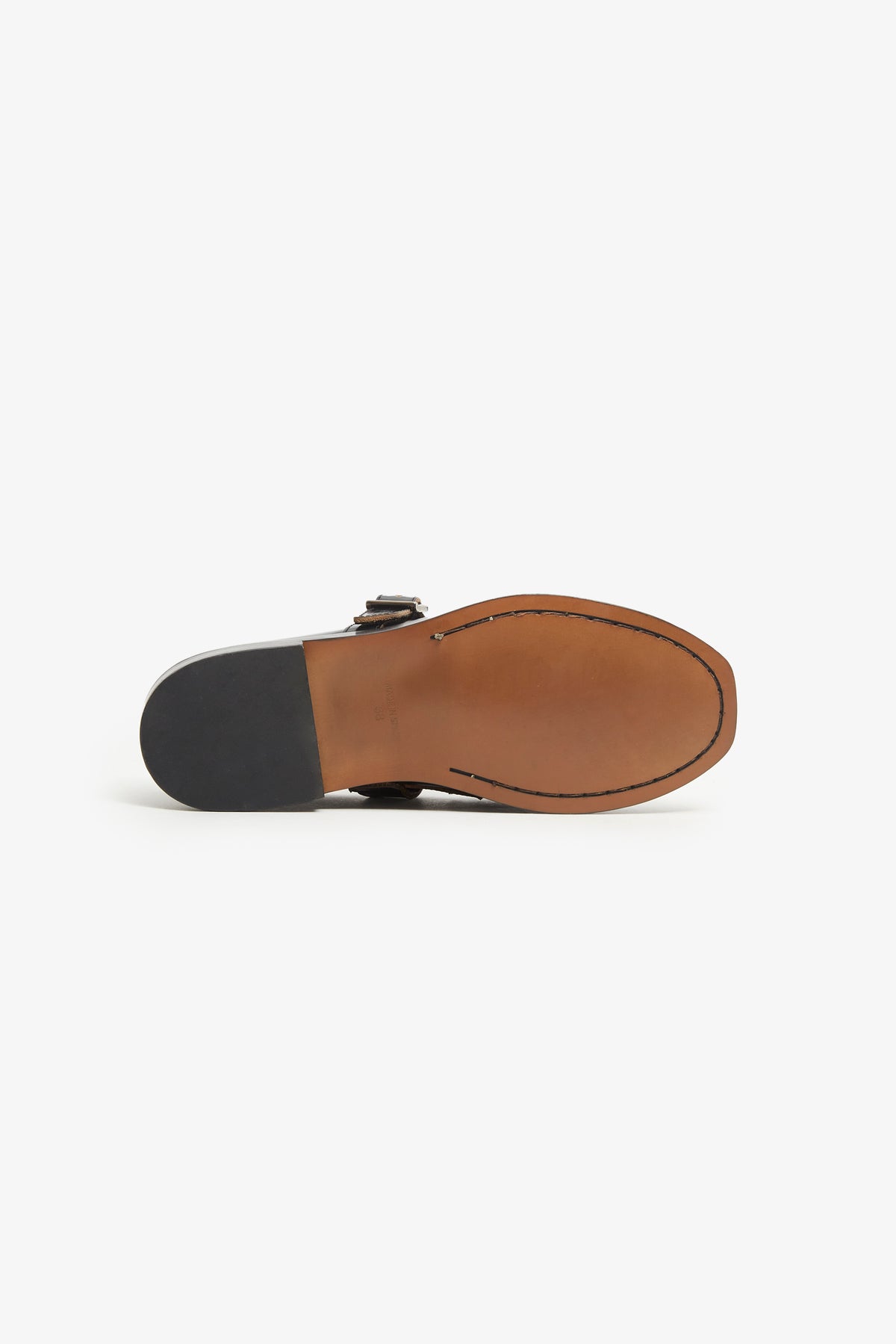 VEGA T-BAR CUIR NOIR
