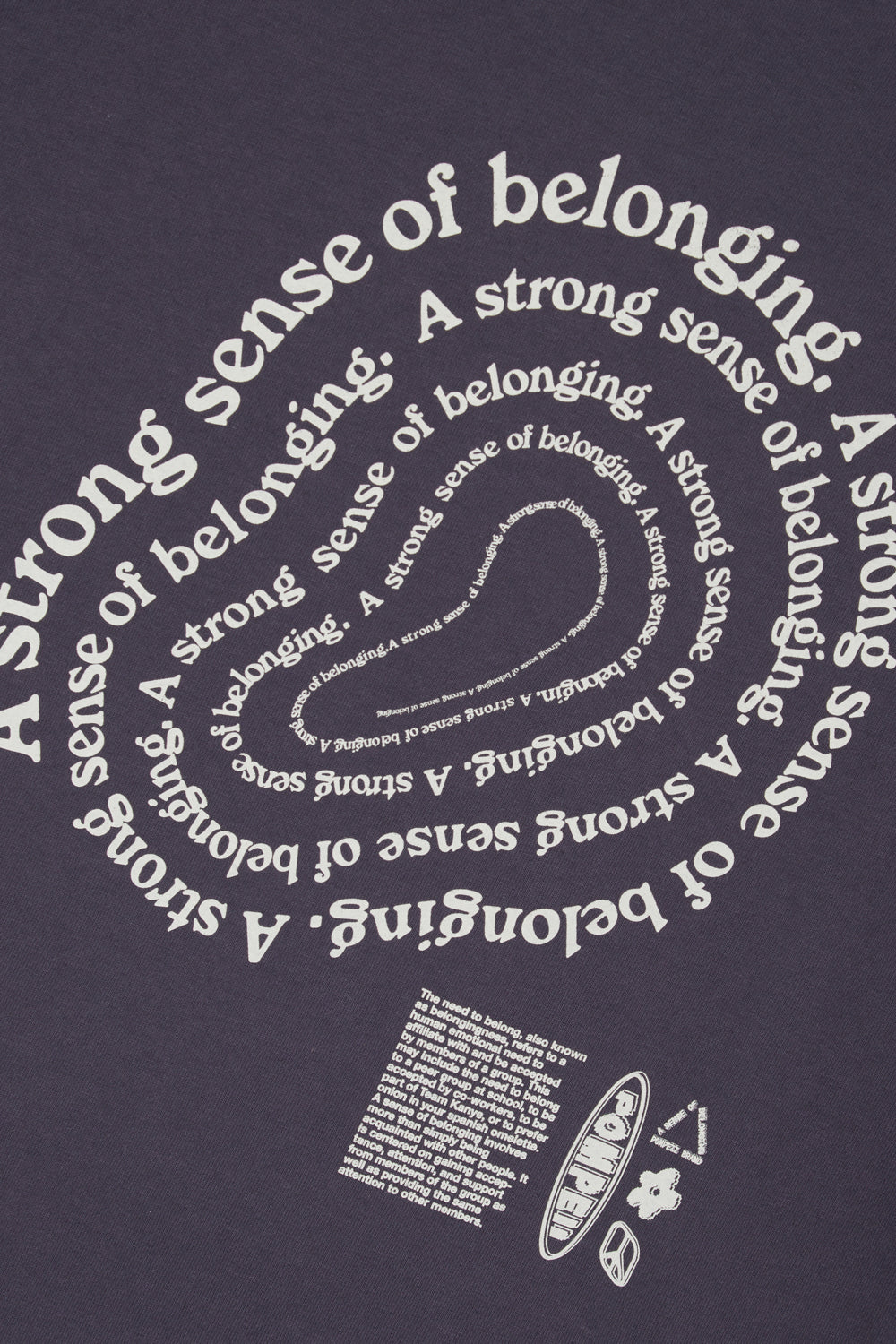 SENSE OF BELONGING RAISIN TEE