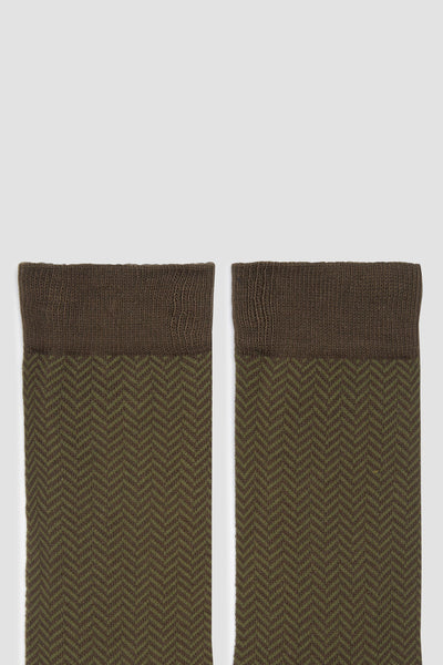HERRINGBONE BROWN MELANGE