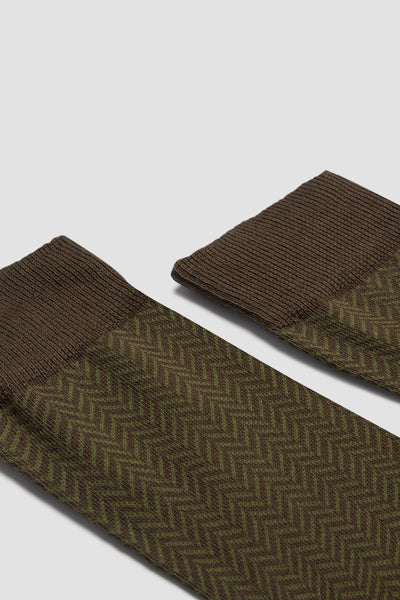 HERRINGBONE BROWN MELANGE