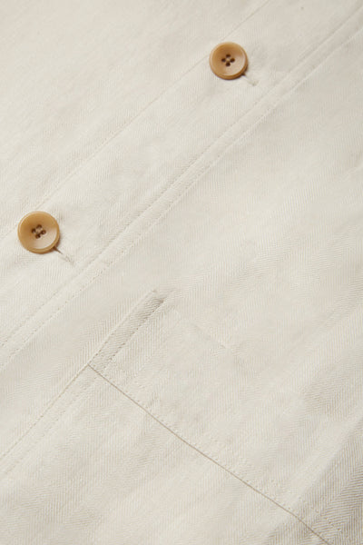 CHAMPAGNE LINEN CHORE JACKET