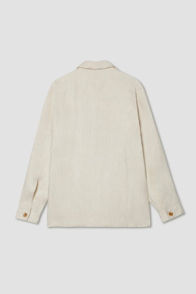 CHAMPAGNE LINEN CHORE JACKET