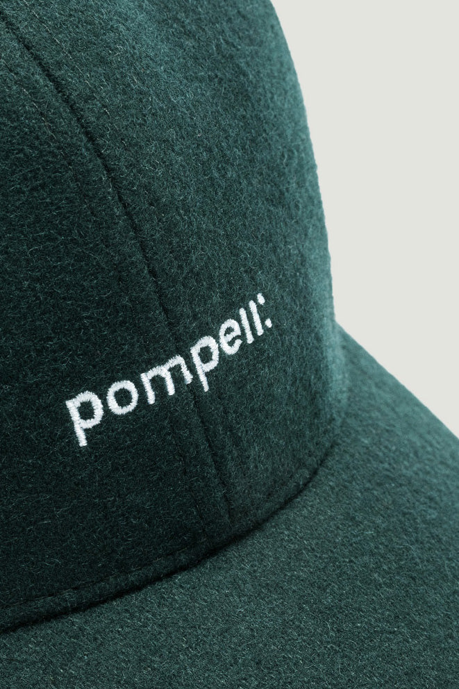 THE POMPEII: GREEN WOOL CAP