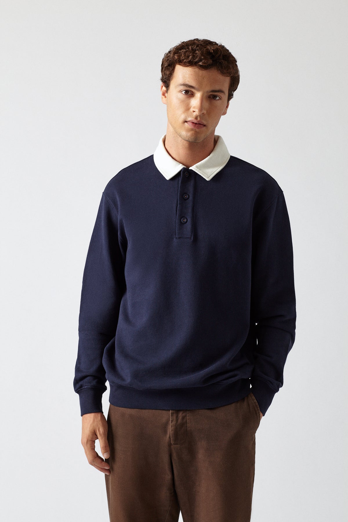 DAS NAVY POLO SWEAT