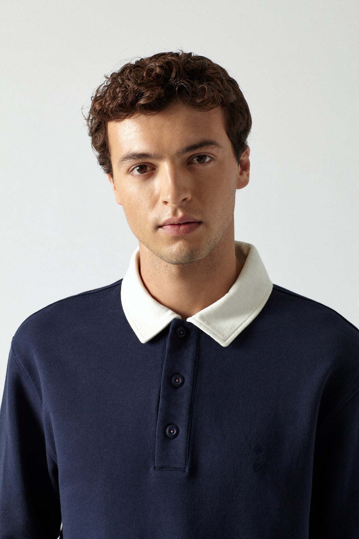 DAS NAVY POLO SWEAT