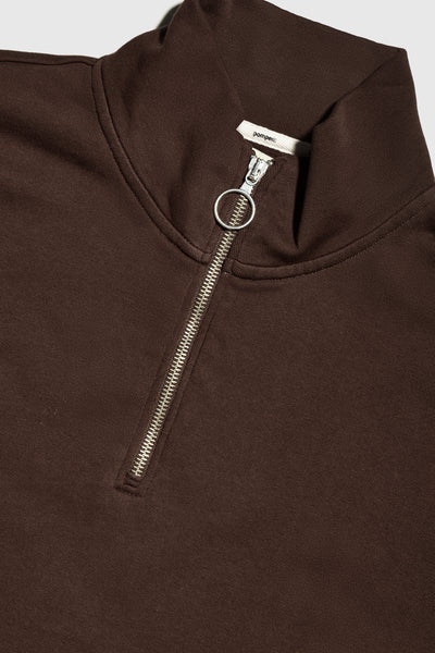 THE ESPRESSO ZIPPER SWEAT