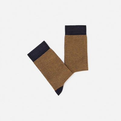 Calcetines de algodón amarillos para hombre