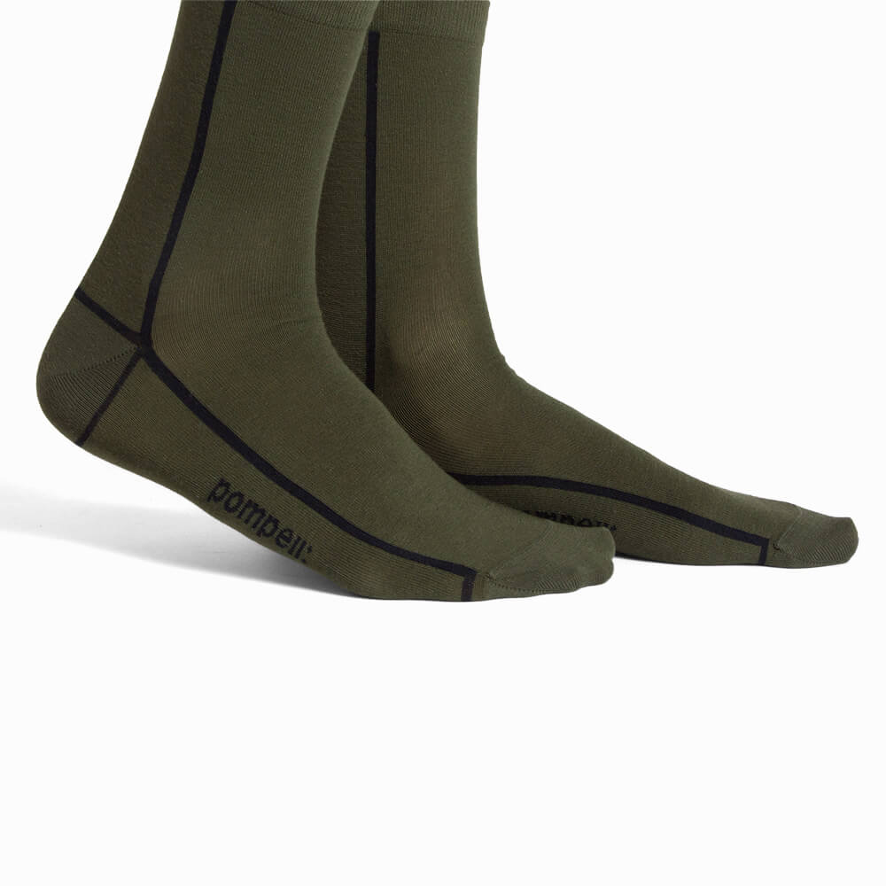 Calcetines de algodón verdes para hombre
