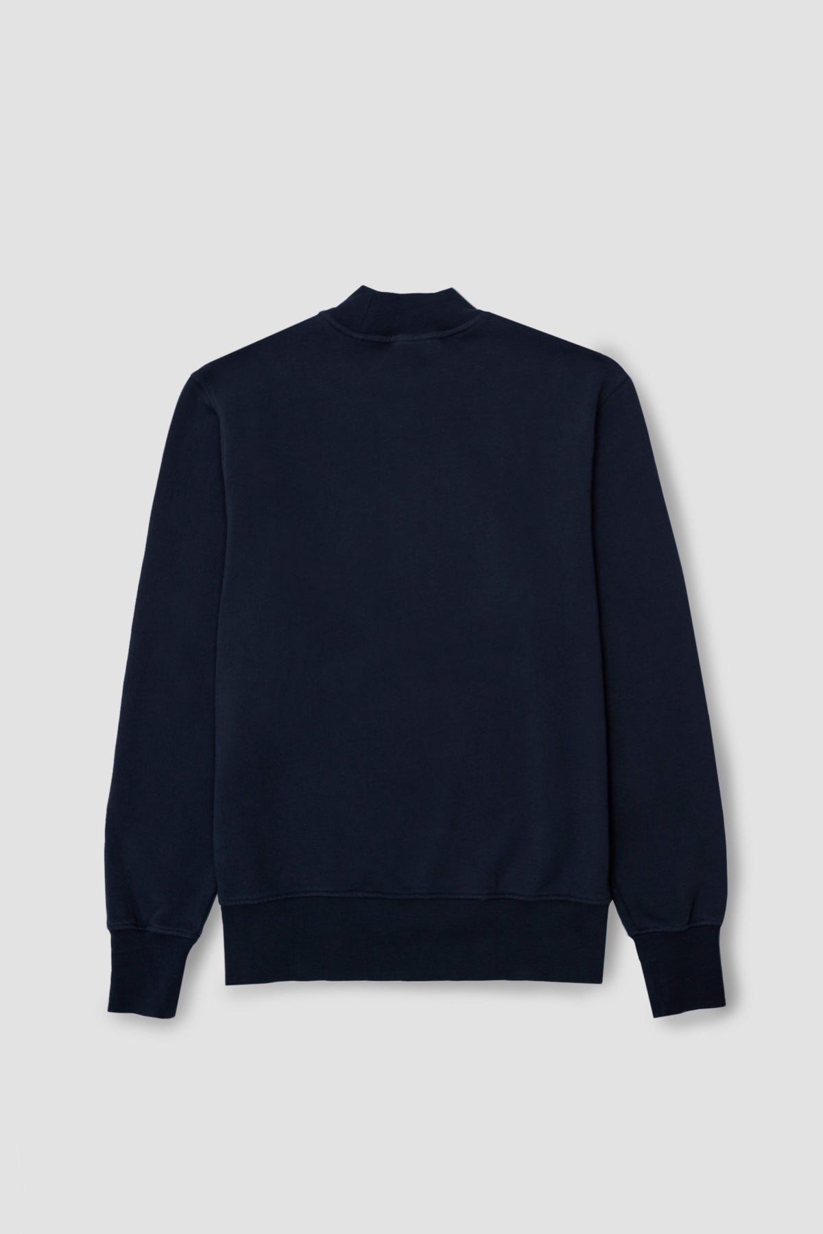 NAVY MOCKNECK SWEAT
