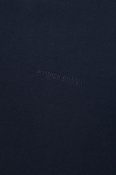 NAVY MOCKNECK SWEAT